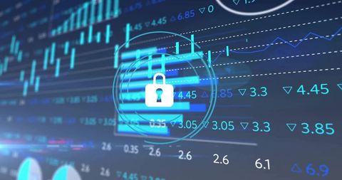 Cybersecurity in financial analytics with digital data interface