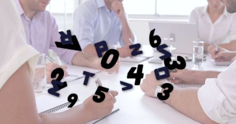 Creative Team Brainstorming with Digital Innovation Elements