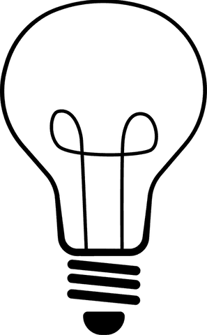 minimalist light bulb graphic with transparent background symbolizing innovation - Download Free Stock Videos Pikwizard.com