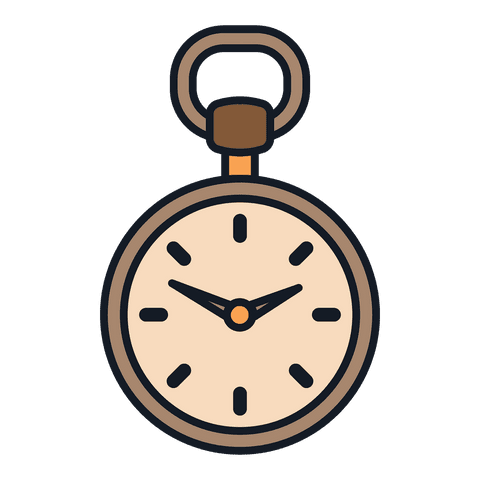 Retro Watch Icon on Transparent Background Showing Timeless Elegance - Download Free Stock Videos Pikwizard.com