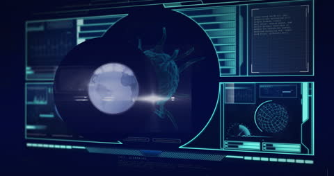 Futuristic Global Data and Virus Analysis Interface