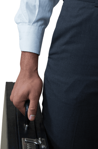 Caucasian Businessman Holding Suitcase Transparent Background - Download Free Stock Videos Pikwizard.com
