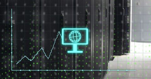 futuristic data server room with digital analytics - Download Free Stock Images Pikwizard.com