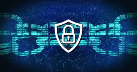 Cybersecurity Concept with Digital Padlock and Binary Code - Download Free Stock Images Pikwizard.com