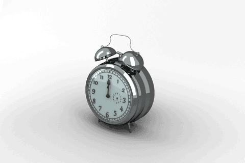 silvers alarm clock on transparent background for digital design - Download Free Stock Videos Pikwizard.com