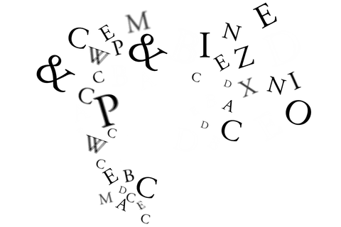 creative transparent letters with black and white typography - Download Free Stock Videos Pikwizard.com