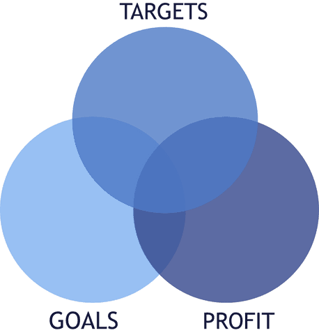 Goals Targets Profit Venn Diagram on Transparent Background - Download Free Stock Videos Pikwizard.com