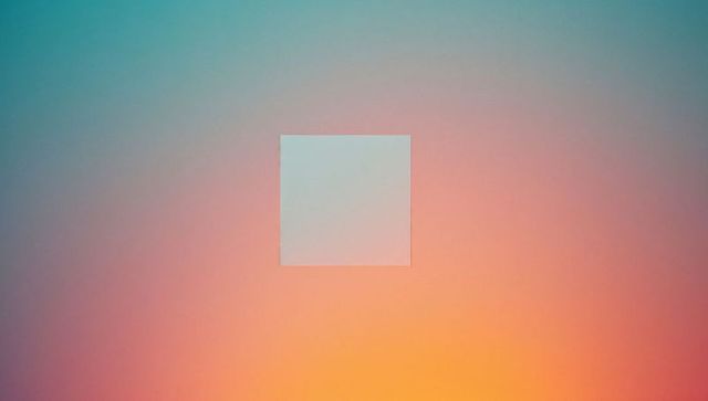 Abstract gradient background with central geometric square