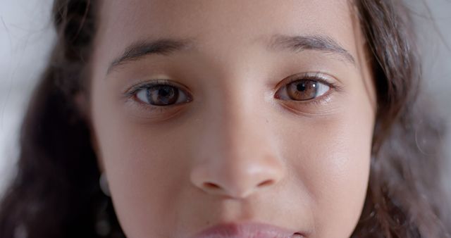 Close-up Portrait of a Girl with Heterochromia - Download Free Stock Images Pikwizard.com