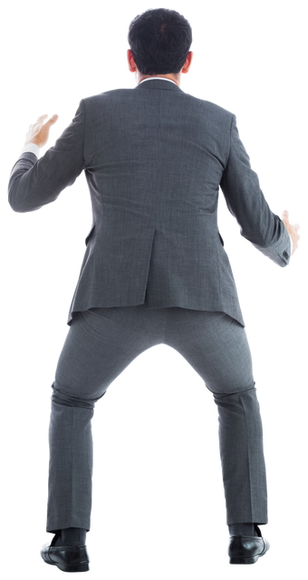 Back View of Businessman Holding Something Transparent Background - Download Free Stock Videos Pikwizard.com