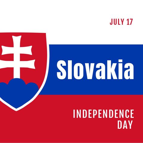 Slovakia Independence Day Celebration Poster with National Flag - Download Free Stock Templates Pikwizard.com