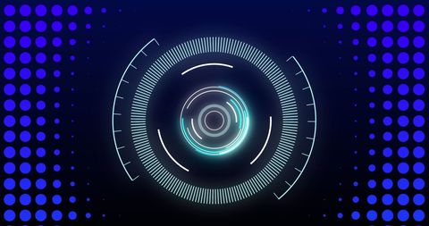 Futuristic Digital Neon Hud Interface Background - Download Free Stock Images Pikwizard.com