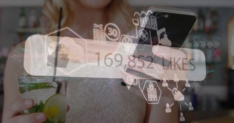 Social Media Influence Vibrant Digital Engagement - Download Free Stock Images Pikwizard.com