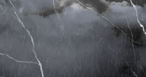 Dynamic Lightning Storm Over Rainy Sky in Monochrome - Download Free Stock Images Pikwizard.com