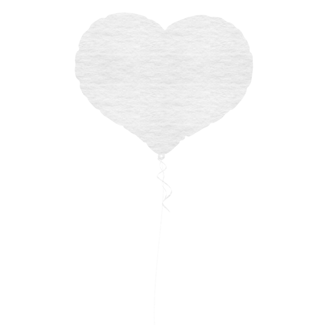 White Heart Balloon Vector on Transparent Background - Download Free Stock Videos Pikwizard.com