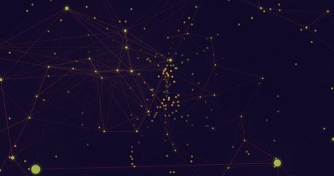 Dynamic pattern space digital connectivity in night sky aesthetic