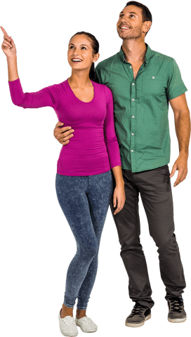 smiling couple in casual outfits on transparent background - Download Free Stock Videos Pikwizard.com