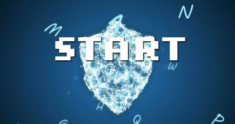Digital Start Text on Networking Graphics - Download Free Stock Images Pikwizard.com