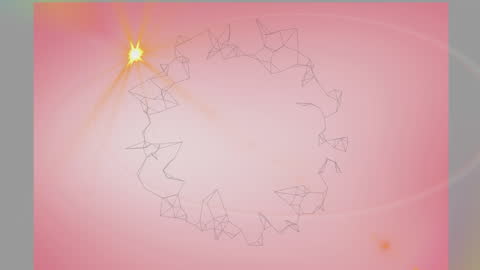 Geometric Shapes Animating Overlay Pink Gradient