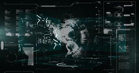 Global Data Stream with Digital Analytics and Globe - Download Free Stock Images Pikwizard.com