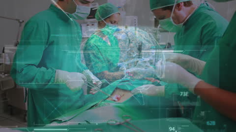 Surgeons Utilizing Advanced Technology During Surgery