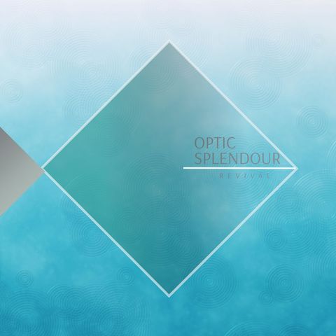Abstract Geometric Design with Blue Hues and Text - Download Free Stock Templates Pikwizard.com