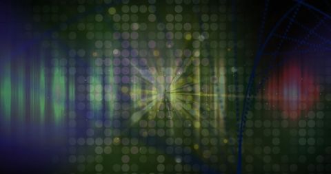 Abstract DNA Strand with Light Patterns and Digital Elements - Download Free Stock Images Pikwizard.com
