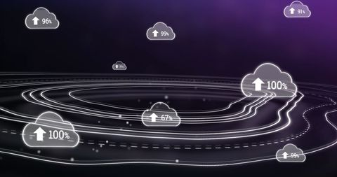Increasing Cloud Data Overlapping Topographic Lines - Download Free Stock Images Pikwizard.com