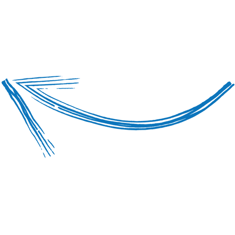 creative blue curved arrow on transparent background - Download Free Stock Videos Pikwizard.com