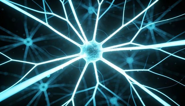 Glowing Neuron Network with Radiating Dendrites and Synapse Sparks for Neural Concepts