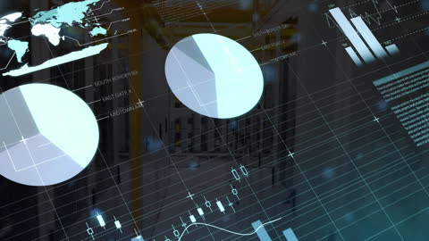 Financial Data Analysis Over Virtual Server Background