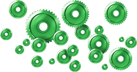 eco-friendly green gears on transparent background - Download Free Stock Videos Pikwizard.com