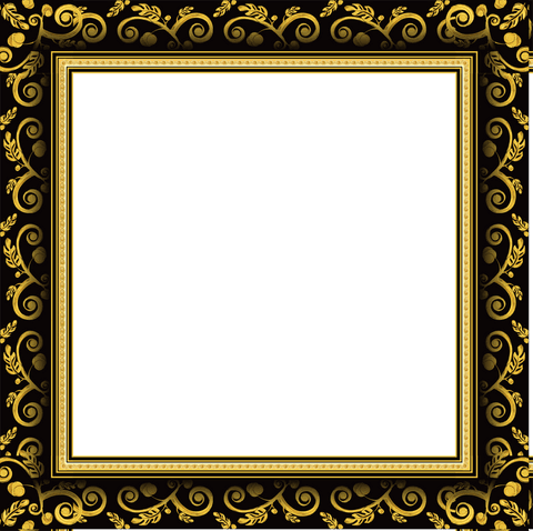 elegant gold ornate frame on transparent background - Download Free Stock Videos Pikwizard.com