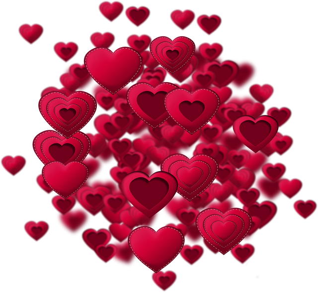 Surreal 3D Red Hearts Scatter on Transparent Background - Download Free Stock Videos Pikwizard.com