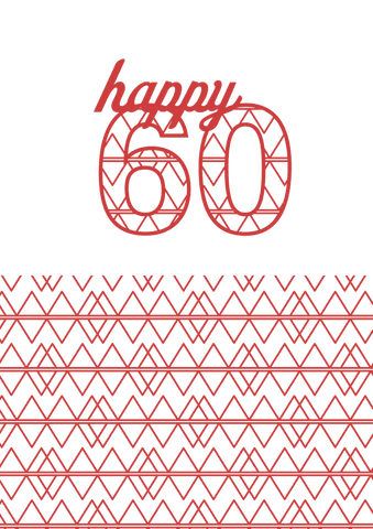 Transparent Happy 60 Pattern Illustration for Birthdays - Download Free Stock Videos Pikwizard.com
