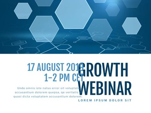 Professional Look for Growth Webinar Promotional Banner - Download Free Stock Templates Pikwizard.com