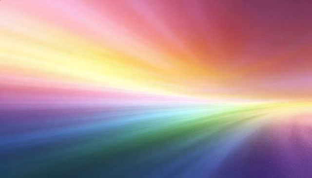 Radiant Spectrum Horizon with Motion Blur, Soft Grain and Abstract Light Trails