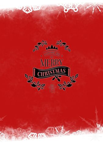 festive merry christmas card design with snowflakes - Download Free Stock Templates Pikwizard.com