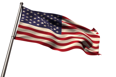 transparent american flag waving on pole in low angle view - Download Free Stock Videos Pikwizard.com