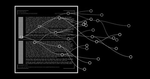 Innovative diagram for technology and data analytics concepts