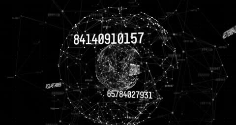 Global Network Connectivity with Data Processing Visual