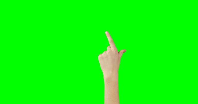 Hand Pointing Up on Green Screen - Download Free Stock Images Pikwizard.com