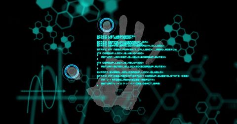 Biometric Security Concept with Digital Data Overlay - Download Free Stock Images Pikwizard.com