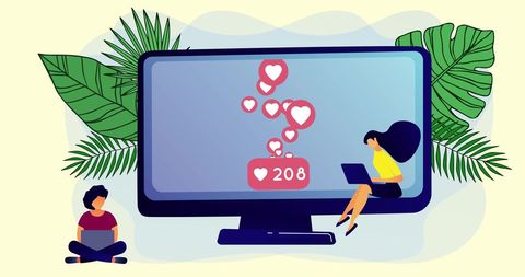 Social Media Engagement and Remote Connection Concept Art - Download Free Stock Images Pikwizard.com