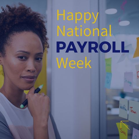 professional celebrating national payroll week at office glass wall - Download Free Stock Templates Pikwizard.com