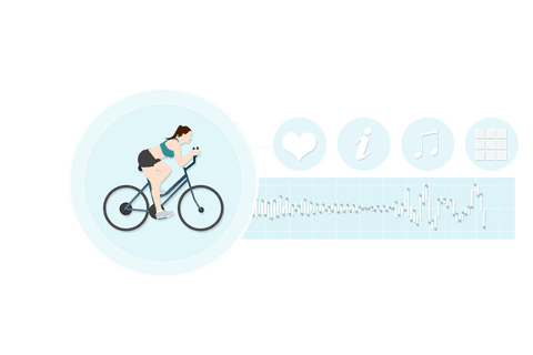 woman cyclist analyzing biological data transparent illustration - Download Free Stock Videos Pikwizard.com