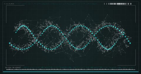 Abstract DNA Helix Digital Network - Download Free Stock Images Pikwizard.com