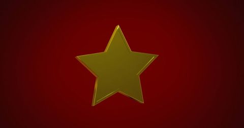 Golden Star on Red Background Symbolizing Excellence - Download Free Stock Images Pikwizard.com