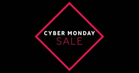 Minimalist Cyber Monday Sale Design with Red Accents - Download Free Stock Images Pikwizard.com