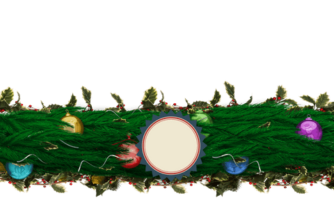 transparent fir branch christmas garland with ornaments - Download Free Stock Videos Pikwizard.com